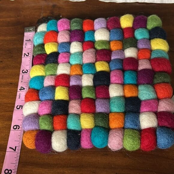 Trader Joe’s Handcrafted Felted Wool Trivet NWT - Picture 6 of 7